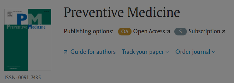 Preventive medicine屬于sci期刊嗎