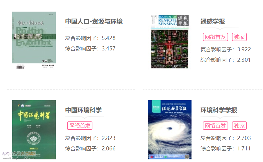 有哪些核心雜志征收環境方面的文章