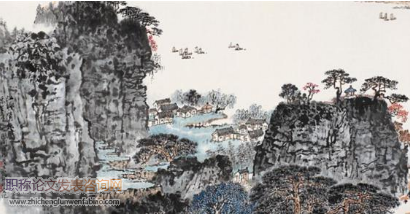 錢松喦農村建設題材山水畫淺析