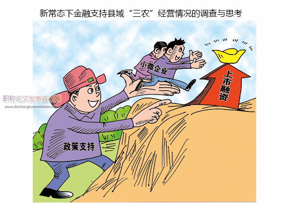 新常態(tài)下金融支持縣域“三農(nóng)”經(jīng)營情況的調(diào)查與思考
