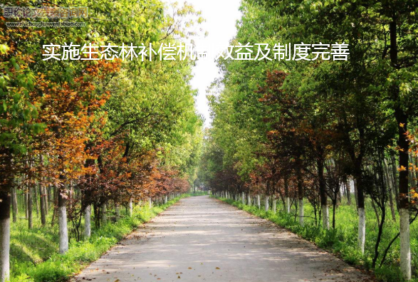 實施生態林補償機制效益及制度完善
