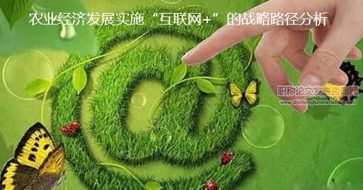 農(nóng)業(yè)經(jīng)濟(jì)發(fā)展實(shí)施“互聯(lián)網(wǎng)+”的倡議路徑分析