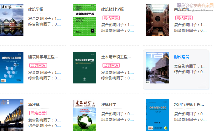 建筑核心期刊投稿版面費多少錢